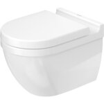 Duravit - pack wc suspendu starck 3 452709 - cuvette rimless + abattant frein de chute, syst�me durafix ...