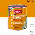 Durieu - peinture décorative antirouille rustol deco ral 1007 jaune narcisse brillant 0, 75l owatrol Durieu - peinture décorative antirouille rustol deco ral 1007 jaune narcisse brillant 0, 75l owatrol