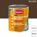 Durieu - peinture décorative antirouille rustol deco ral 8028 brun terre brillant 0, 75l owatrol Durieu - peinture décorative antirouille rustol deco ral 8028 brun terre brillant 0, 75l owatrol