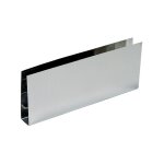Duval - plinthe bas de porte nox brillant - en u - 730 x 150 mm
