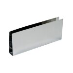 Duval - plinthe bas de porte nox brillant - en u - 830 x 150 mm