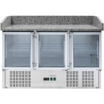 Dynasteel - meuble  pizza rfrigr compact 600x400 - 3 portes vitres
