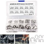 E clip anneau 304 inox circlips exterieur assortiment de circlips 1. 5 / 2 / 3 / 4 / 5 / 6 / 7 / 8 / ...