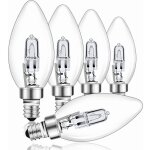 E14 28w dimmable, transparente c35 ampoule bougie blanc chaud 2700k ampoule � vis e14 pour lustres, appliques, ...