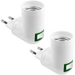 E27 avec interrupteur sans fil pour lampe de cuisine murale ac 230v, support ampoule led, adaptateur ...