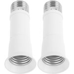 E27 rétractable lampe ampoule rallonge douille rallonge pc prise de courant céramique pcs blanc E27 rétractable lampe ampoule rallonge douille rallonge pc prise de courant céramique pcs blanc