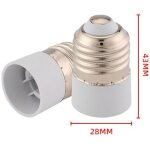 E27 vers e14 adaptateur de douille, e27 vers e14 ampoule de base convertisseur ampoule, 0 - 250v, puissance ...