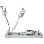 Porte jambon 3 claveles a tete rotative