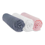 Easy dort - lot de 3 draps housse jersey 100% coton - 40x80 / 40x90 cm Easy dort - lot de 3 draps housse jersey 100% coton - 40x80 / 40x90 cm