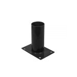 Platine de fixation diamtre 60 mm pour portillon grillag noir