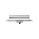 Easy drain - compact taf caniveau simple plaque 80cm 30mm avec grille design zero inox