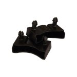 Lot de 2 embouts noir pour lattes 48 x 8 mm Lot de 2 embouts noir pour lattes 48 x 8 mm