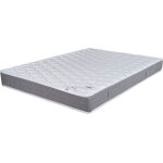 Ebac literie - matelas ressorts 140x190x21 cm soutien tr�s ferme blanc - maraki