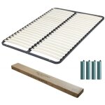 Ebac literie - sommier démontable + pieds 140x190 22 lattes - 44 lattes bois - fabrication française Ebac literie - sommier démontable + pieds 140x190 22 lattes - 44 lattes bois - fabrication française