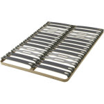 Ebac literie - sommier  lattes 140x190 zeta - 26 lattes bois - fabrication franaise