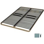 Ebac literie - sommier à lattes + pieds 140x190 c322 - 44 lattes bois - fabrication française Ebac literie - sommier à lattes + pieds 140x190 c322 - 44 lattes bois - fabrication française