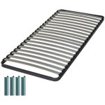 Ebac literie - sommier à lattes + pieds 90x200 epsilon - 20 lattes bois - fabrication française Ebac literie - sommier à lattes + pieds 90x200 epsilon - 20 lattes bois - fabrication française