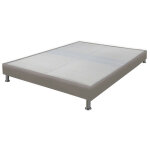 Ebac literie - sommier tapissier + jeu de pieds 160x200 omega simili taupe 2x18 lattes Ebac literie - sommier tapissier + jeu de pieds 160x200 omega simili taupe 2x18 lattes
