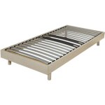 Ebac - sommier  lattes 90x190 cm dcor chne clair - decolate