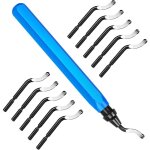 Ebavureur outil d'bavurage, burr remover kit avec 10 bs1010 lames de rechange, ebavurage manuel 360 ...