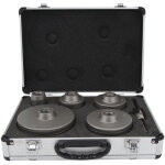 Ebtools kit de scie � trou de b�ton 6pcs - acier en carbone pour divers mat�riaux 40 - 125 mm avec bo�te ...