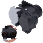 Ebtools remorquage 13 broches vers double adaptateur 7 broches abs m�tal 12v prise de conversion 12n ...