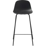 Ebuy24 - lot de 2 chaises de bar en plastique et métal h67, 5cm - noir - hel Ebuy24 - lot de 2 chaises de bar en plastique et métal h67, 5cm - noir - hel