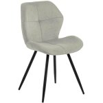 Ebuy24 - lot de 2 chaises repas 48x55x82, 5 cm en tissu sable