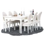 Ebuy24 - amaretta ensemble de salle à manger 100x180 / 280, 2 extensions inclues, vieux blanc avec chaises ... Ebuy24 - amaretta ensemble de salle à manger 100x180 / 280, 2 extensions inclues, vieux blanc avec chaises ...