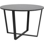Ebuy24 - amst table de salle � manger, impression marbre noir.