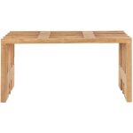 Ebuy24 - banc 90x30x49 cm en teck naturel Ebuy24 - banc 90x30x49 cm en teck naturel