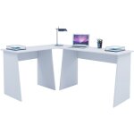 Ebuy24 - bureau masola bureau 1 : h. 74 x l. 80 x 50 cm, bureau 2 : h. 74 x l. 110 x 50 cm disque : h. ...