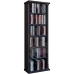 Ebuy24 - etag�re cd / dvd m�dia vetro h. 92 x l. 31 x p. 18 cm noir