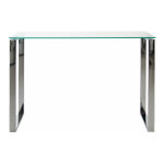Ebuy24 - console 110x40x76 cm en verre et m�tal chrom� - odelya