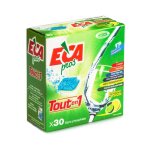 Tablettes lave vaisselle tout en un fracheur citron vert, 30 pastilles
