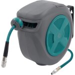 Ecd germany enrouleur de tuyau � air comprim� automatique 15m + 1, 5m avec arr�t int�gr�, raccord 1 / ...