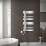 Luxebath - ecd germany iron em design radiateur s�che - serviettes - 500 x 1000 mm - chrome - avec �l�ment ...