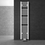 Ecd germany radiateur de salle de bain - 300 x 1800 mm - blanc - droit avec raccordement central - radiateur ...