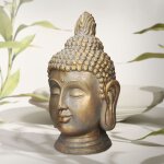 Statue tête de bouddha 53 cm - en polyrésine - aspect bronze - décoration intérieur et extérieur - pour ... Statue tête de bouddha 53 cm - en polyrésine - aspect bronze - décoration intérieur et extérieur - pour ...