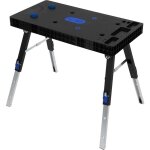 Tabli multifonctionnel pliable 5 en 1, 94x48x80 cm, Établi mobile, 150kg, table de travail d'atelier ... Tabli multifonctionnel pliable 5 en 1, 94x48x80 cm, Établi mobile, 150kg, table de travail d'atelier ...