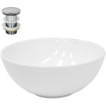 Luxebath - ecd germany vasque à poser lavabo salle de bain - 320 x 320 x 135 mm - en céramique - blanc ... Luxebath - ecd germany vasque à poser lavabo salle de bain - 320 x 320 x 135 mm - en céramique - blanc ...