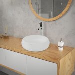 Ecd germany - vasque à poser lavabo salle de bain - ø 350 x 120 mm - en céramique - rond - blanc - vasque ... Ecd germany - vasque à poser lavabo salle de bain - ø 350 x 120 mm - en céramique - rond - blanc - vasque ...