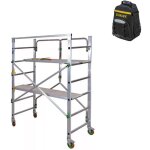 Echafaudage domestique: hauteur de travail max 2. 87m + sac  dos de chantier - piego - sac