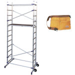 Echafaudage domestique : hauteur de travail max 4. 36m + ceinture porte - outils - pn / cli - ceinture ...