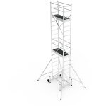Echafaudage pour escalier 2 plateaux - hauteur de plateforme de 4. 87m - hauteur de travail maximale ...