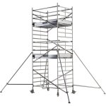Echafaudage roulant aluminium neolium 400 line - hauteur 6, 00 m tubesca comabi Echafaudage roulant aluminium neolium 400 line - hauteur 6, 00 m tubesca comabi