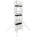 Echafaudage roulant aluminium runner hauteur travail 7, 60 m tubesca comabi