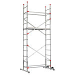 Hailo - echafaudage roulant pour escalier avec montage rapide 2, 4m / 4, 4m en aluminium fast & lock ...