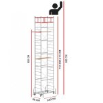 Echafaudage scedil ux (hauteur de travail 8, 50 m)