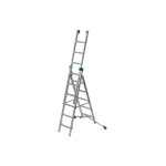 Echafaudages st�phanois - echelle transformable 3 plans 5 + 6 + 6 barreaux - longueur max. 4. 20m - p210 ...